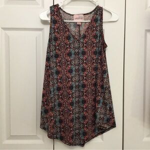 Epilogue Indigo Multicolor Patterned Blouse M